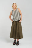 Nyne: Poet Skirt. Khaki. on sale was $349.00