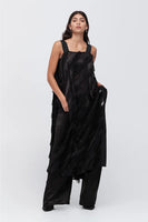 Taylor: DIVERGE DRESS - BLACK TASSEL