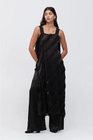 Taylor: DIVERGE DRESS - BLACK TASSEL