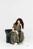 Talor: Lapse Dress - Moss Green