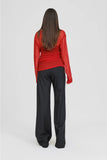 TAYLOR: Revolve Tunic. Red Sheer