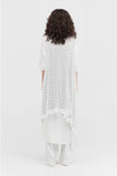 Taylor: Offset Wrap Vest - Ivory Lace