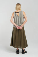 Nyne: Poet Skirt. Khaki. on sale was $349.00