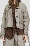 Taylor: Barter Jacket - Chocolate Stripe