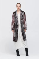 Taylor: ENSEMBLE COAT - TENSEGRITY PRINT