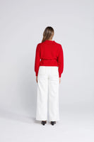 Thing Thing: Wrapt Cardigan. Red.