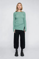 Taylor: Rounded Veneer Tunic. Mineral.