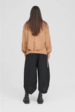 Recline by Taylor: Stitched Article Sweater - Toffee/Black