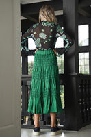 Trelise Cooper : Scunchie Bar Skirt. Green.