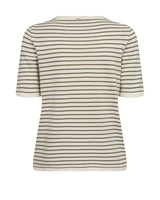 Mosh Mosh: Ani SS Stripe Knit Tee. Mermaid