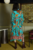 Cooper: Make You Bloom Dress. Blue Floral.