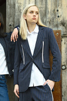 Cooper: Its Just A Blaze Jacket. Navy Stripe.