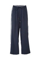 Cooper: Leg Of Mercy Pant. Navy Pinstripe.