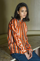 Cooper: Low Blows Shirt. Orange Stripe.