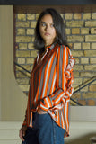 Cooper: Low Blows Shirt. Orange Stripe.