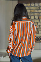 Cooper: Low Blows Shirt. Orange Stripe.