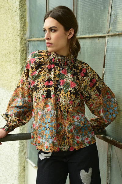 Coop: Button Wouldn't Melt Blouse.