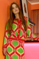 Coop: Cardy Candy Cardigan. Pink&LIme.