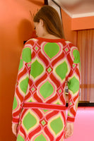 Coop: Cardy Candy Cardigan. Pink&LIme.
