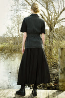 Curate: Burst Your Bubble Skirt. Black.