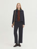 Nice Things: Jacquard gilet with tulip motif. V neck and ribbed finish