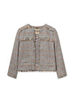 Mosh Mosh : Ellis Boucle Jacket . Ecru