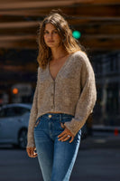 Mosh Mosh: Zelda Warm Cardigan. Tannin