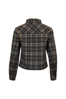 Madly Sweetly: Plaidwork Jacket. Charcoal Check