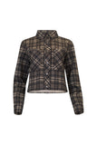 Madly Sweetly: Plaidwork Jacket. Charcoal Check