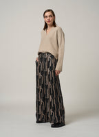 Madly Sweetly: Freefall Pants. Black Multi