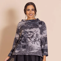Megan Salmon: Parrot Knit Box Jumper.