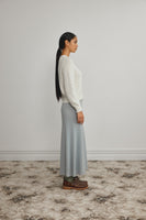 Standard Issue: Merino Boucle Crop Sweater. Natural