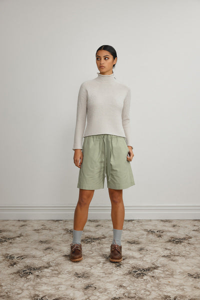 Standard Issue: Merino Stippling Sweater. Alabaster