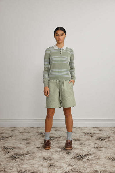 Standard Issue: Merino Polo Shirt. Jade