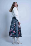 Sheryl May: Sky Garden Pleat Skirt