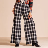 Megan Salmon: Tartan Bell Trouser.
