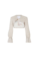 Trelise Cooper: Over The Crop Jacket. Oatmeal. On sale was $599.00