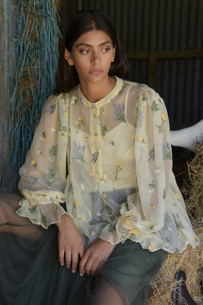 Trelise Cooper: Never Let Me Go Blouse. Buttercup. On sale was $599.00