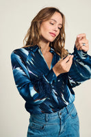 Pom: Blouse - Feathers Blue