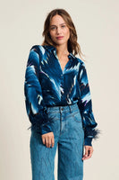 Pom: Blouse - Feathers Blue