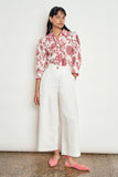 ZOE KRATZMANN: Serenade Top. Rose Paisley.