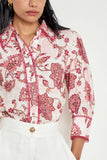 ZOE KRATZMANN: Serenade Top. Rose Paisley.
