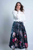 Sheryl May: Sky Garden Pleat Skirt
